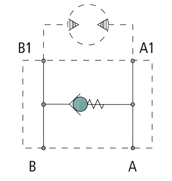 Sugventil flänsmontering OMP - OMR 50 l/min – bild 2