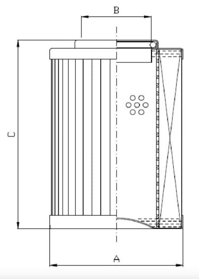 Filterelement 10µm för tryckfilter 1" BSP 120 L/min – bild 2