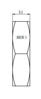 Låsmutter 12S (M20x1,5) för skottkoppling – bild 3