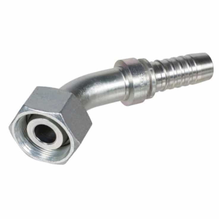 Rostfri 3/16'' DN presskoppling 45° 6L M12x1,5 med o-ring