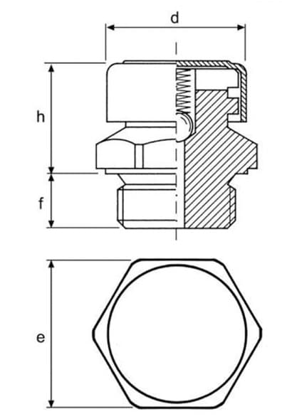 Avluftningsnippel 3/4" BSP med ventil – bild 2