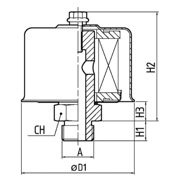 Avluftningsfilter 1/2" BSP 4µm – bild 3
