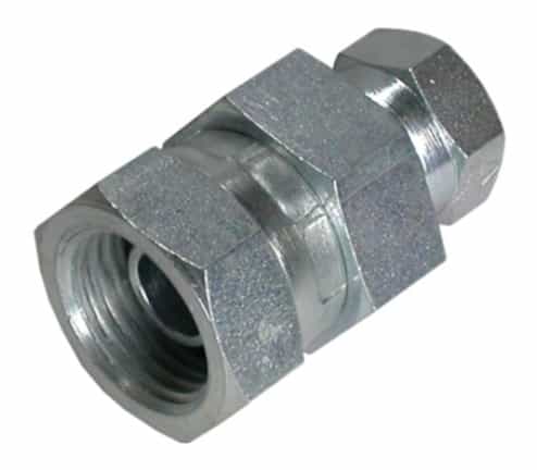 Dubbelmutter 1/4" BSP - 1/8" BSP