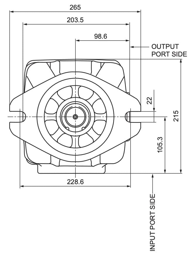 100,2 cc Innerkugghjulspump höger 17T 2" splinead axel – bild 3