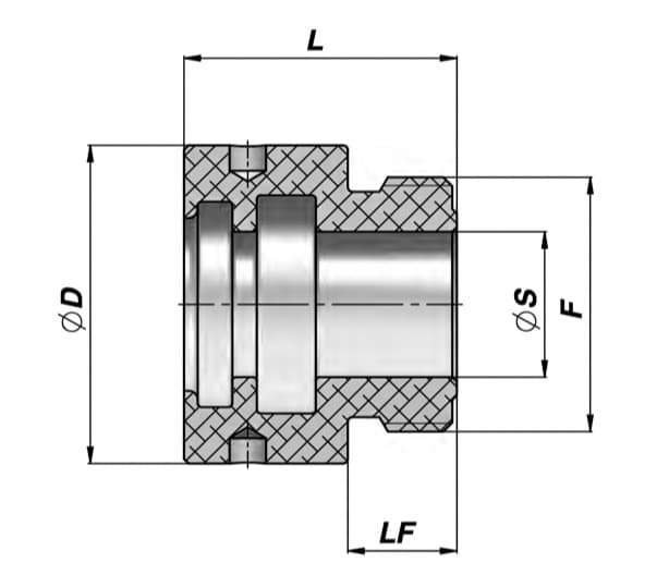 Toppmutter 25x16 (M28x1,5) – bild 2