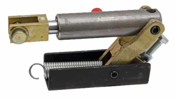 Bromscylinder med fjäder 30x75mm med gaffel för fyrkantig axelbalk