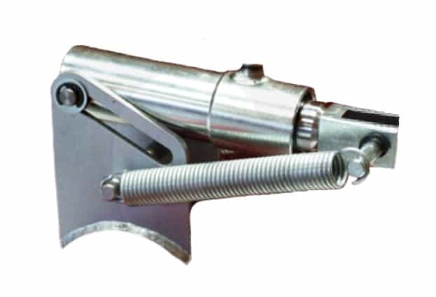 Bromscylinder med fjäder 20x75mm med gaffel för rund axelbalk