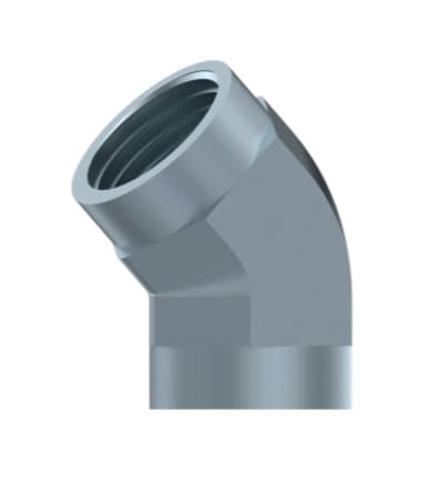 Vinkelkoppling 45º 3/8" NPT hona