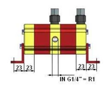 Flödesdelare (motor) med ventiler 4 sektioner 1,9-8 l/min - grupp 0 – bild 4