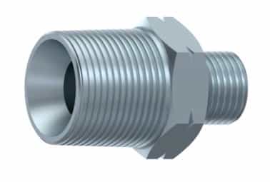 BSP 1/4" - NPT 1/2" hane inskruvningskoppling