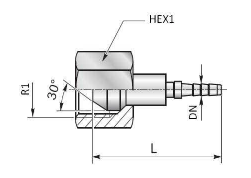 1/8'' BSP presskoppling – bild 2