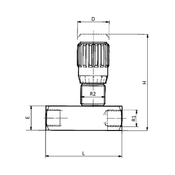 Rostfri enkelverkande flödesregleringsventil 1/8'' BSP - 400 bar – bild 2