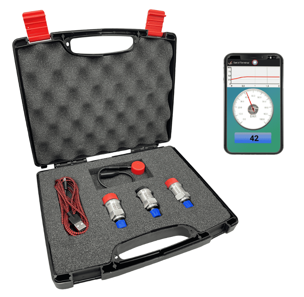 Trycksensorset USB med smartphoneapp