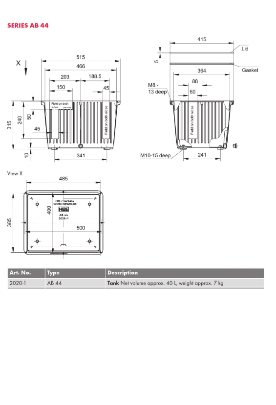44lt Aluminium tank – bild 5