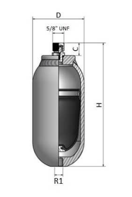 Blåsackumulator 40 l/min - 2L - M18x1,5 – bild 2