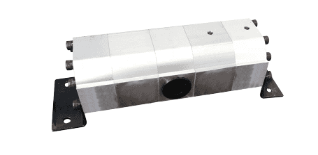 Flödesdelare (motor) 2 sektioner 6cc grupp 2 3-18 l/min 2 sektioner utan ventiler