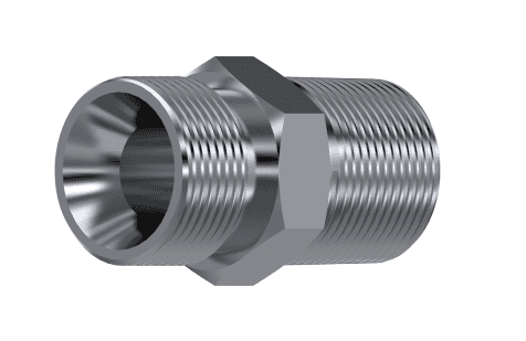 Rostfri adapter 2" BSP - 2" BSPT hane-hane