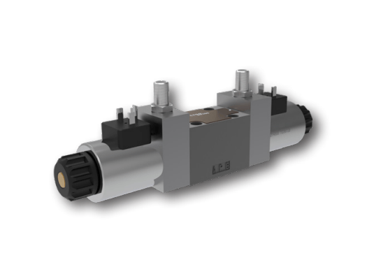 Argo Hytos NG6 24 VDC Cetop Elektrisk 4/3 riktningsventil, ABT Anslutna P Stängd 350 bar