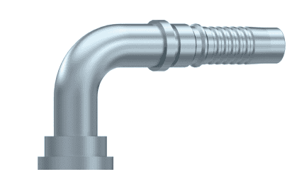 3/4" DN interlock presskoppling 90º SAE 38,1 mm 3000 PSI