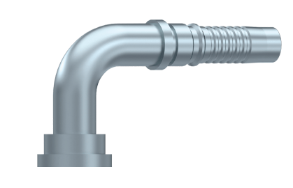 3/4" DN interlock presskoppling 90º SAE 38,1 mm 3000 PSI