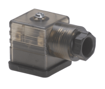 10-50V ventilkontakt DIN43650-A med likriktare