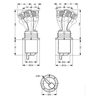 Joystick sub-D 4 funktioner vänster – bild 3