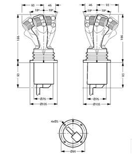 Joystick sub-D 5 funktioner höger – bild 3