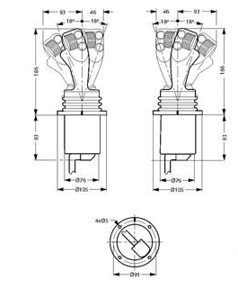 Joystick sub-D 6 funktioner vänster – bild 4