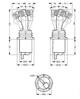 Joystick professionell 6 funktioner vänster – bild 5