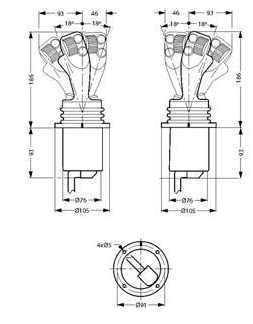 Joystick sub-D 7 funktioner vänster – bild 2