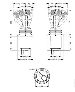 Joystick sub-D 8 funktioner höger – bild 4