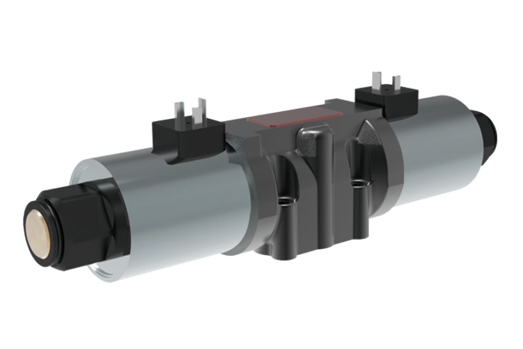 Argo Hytos NG10 12 VDC Cetop Elektrisk 4/3 riktningsventil, ABT Anslutna P Stängd 350 bar