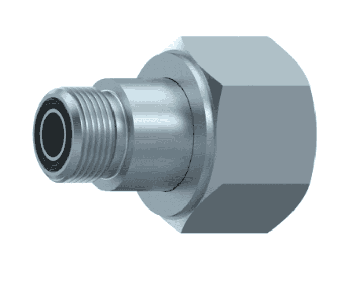 ORFS adapter 1" 3/16-12h hona 1"-14h hane med svivel