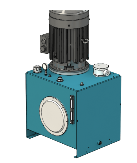 3-fas elektriskt hydraulaggregat 30kW med 200 liters tank – bild 2