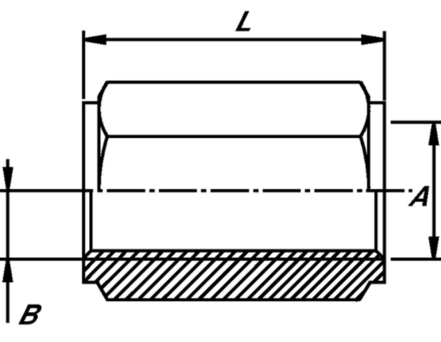 Reduceringshylsa 3/8" - 1/4" BSP sexkant hona – bild 2