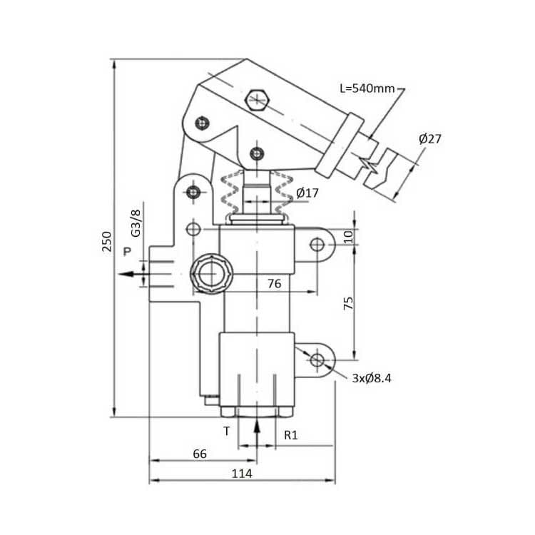 Handpump 40cc enkelverkande – bild 3