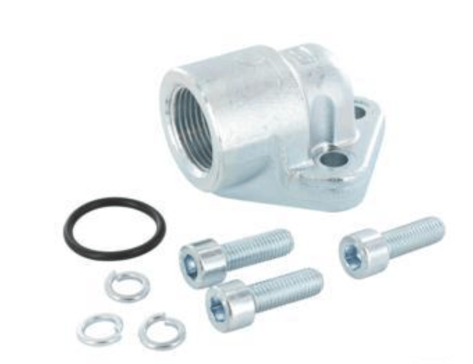 Pumpfläns vinklad, 3-håls 3/4'' BSP (56mm)