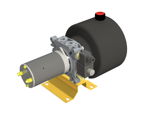 48V 0,8kW hydraulaggregat enkelverkande krets – bild 2