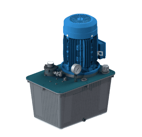 400V 3kW hydraulaggregat med 30 liters aluminiumtank