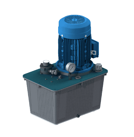 400V 4kW hydraulaggregat med 30 liters aluminiumtank