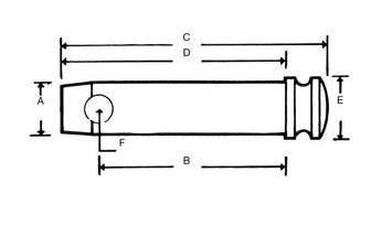 Sprint med diameter 19 mm, längd 211 mm – bild 2