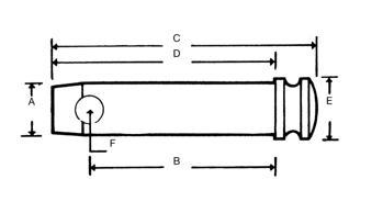 Toppstångssprint med diameter 19 mm, längd 95 mm – bild 2