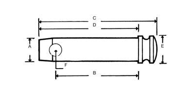Toppstångssprint med diameter 19 mm, längd 87 mm – bild 2