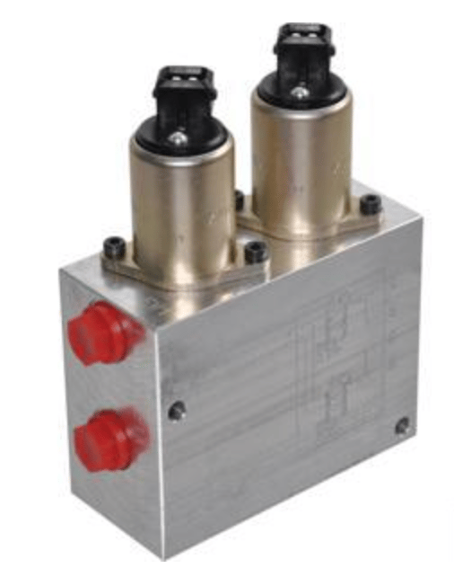 Reduceringsventil 1/4" 6 l/min 0-35 bar (12V) dubbel proportionell – bild 2
