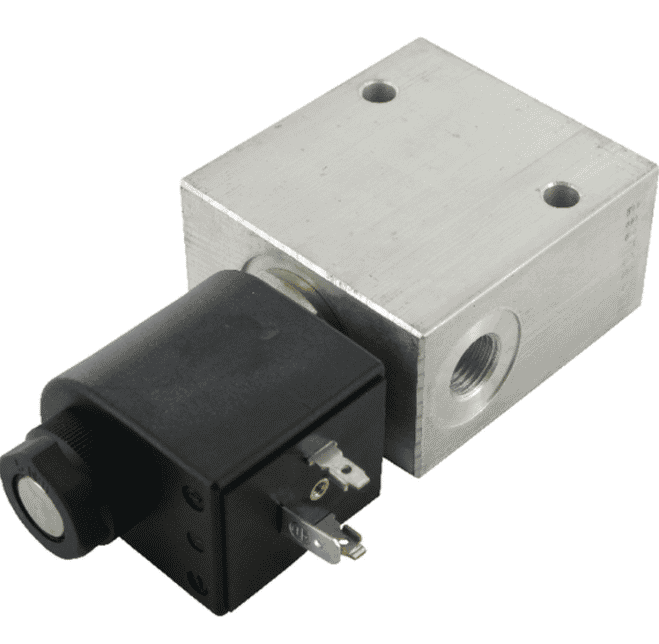3/2 hydraulventil 24V DC 3/8" BSP 12 l/min