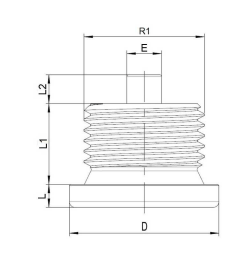 Magnetplugg 1/2" BSP med aluminiumtätning DIN 7603 – bild 2
