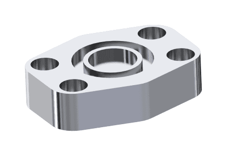 Rostfri SAE blindfläns 1"1/4 6000 PSI