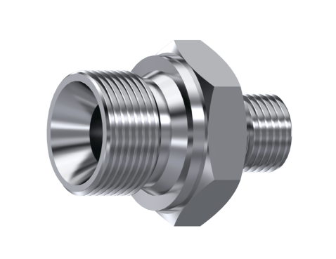 Rostfri adapter 1"1/4 BSP -1"1/2 BSP hane