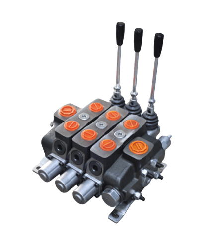 P160 2 sektioner riktningsventil 160 L/min handmanövrerad 1" BSP