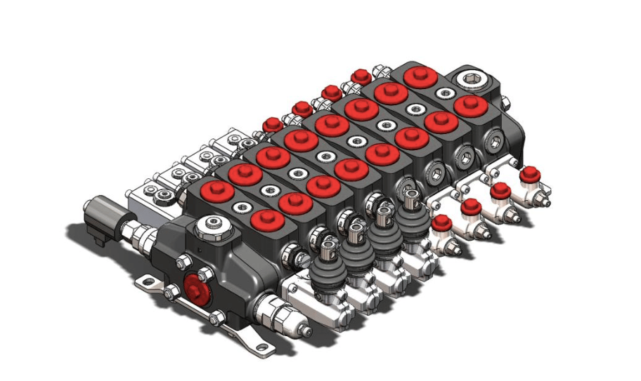 P160 1 sektion riktningsventil 160 L/min handmanövrerad 1" BSP – bild 2